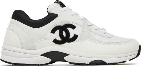 chanel black white sneakers|chanel sneakers women price.